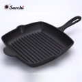 Wholesale Pre-Seasoned Non-stick steak skillet Square Cast Iron Grill Pan